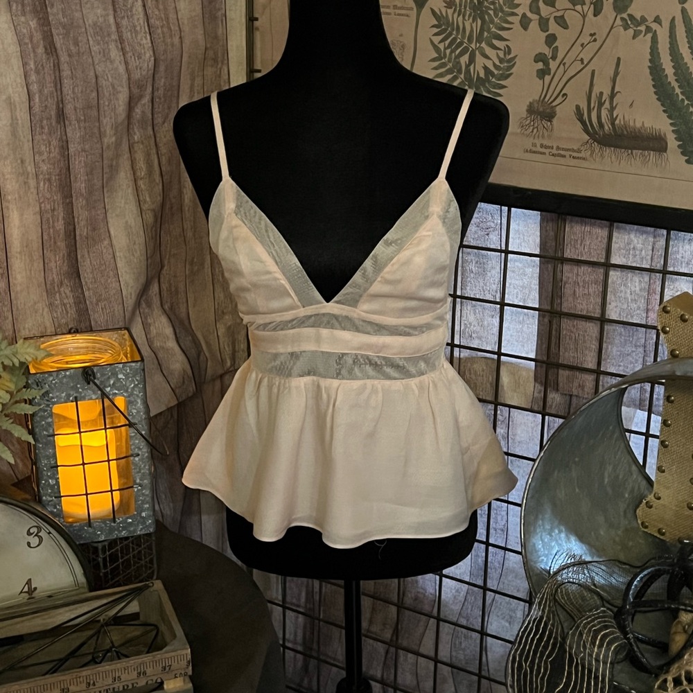 NWT Honey Punch Blush Cropped Cami Size S